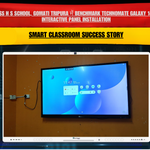 Holy Cross H S School, Gomati Tripura में Benchmark Technomate Galaxy 14 (75 Inch) Interactive Panel Installation | Smart Classroom Success Story