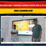 Omega Classes Supaul Bihar में Benchmark Technomate MaxPro Ultra 14 (75") Installation | Smart Classroom Setup