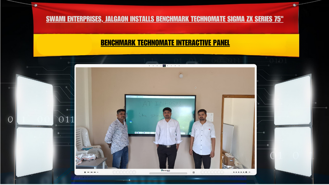 Swami Enterprises, Jalgaon Installs Benchmark Technomate Sigma ZX Series 75" Interactive Flat Panel for Smart Digital Learning