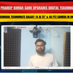 Pradeep Kumar Sahu Upgrades Digital Teaching with Benchmark Technomate Galaxy 14 AI 75" & 4K PTZ Camera in Unnao
