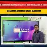 Benchmark Technomate MaxPro Ultra 14 (75 Inch) Installation in Tiruvannamalai | Jayakumar Jayaraman Smart Classroom