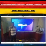 Z-P School Apti Palghar Maharashtra Adopts Benchmark Technomate Classic 14 (75") Smart Interactive Flat Panel