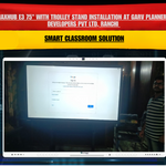Maxhub E3 75" With Trolley Stand Installation at Garv Planners & Developers Pvt Ltd, Ranchi | Benchmark Technomate