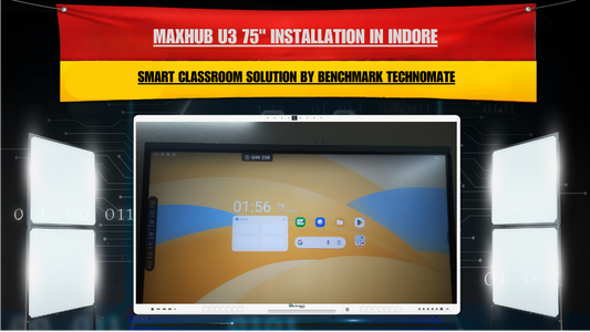 Maxhub U3 75" Installation in Indore | Smart Classroom Solution by Benchmark Technomate