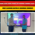 Abhyaas Coaching Classes Nashik Upgrades with Benchmark Technomate Galaxy 14 AI 75 Inch