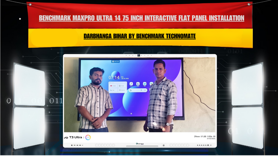 Benchmark MaxPro Ultra 14 75 Inch Interactive Flat Panel Installation in Darbhanga Bihar by Benchmark Technomate