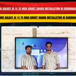 Benchmark Galaxy AI 14 75 Inch Smart Board installation successfully done for Sriram Yadav Ji in Darbhanga Bihar by Benchmark Technomate.