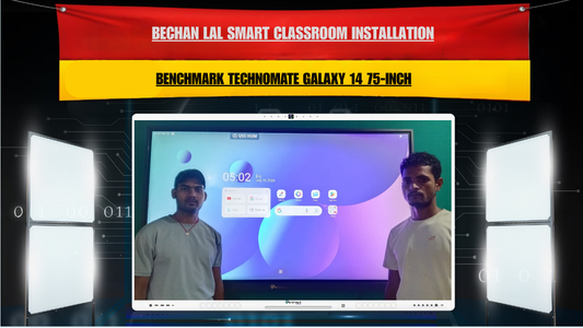 Bechan Lal के लिए Banka, Bihar में Benchmark Technomate Galaxy 14 75-Inch Interactive Flat Panel Installation