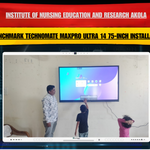 Institute of Nursing Education and Research Akola | Benchmark Technomate MaxPro Ultra 14 75-Inch Installation
