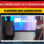 Benchmark Technomate Galaxy 14 AI 75" Installation in Morena, Madhya Pradesh | RK Interprises Smart Classroom Solution