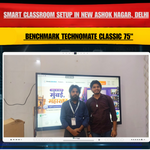 Prempal | Benchmark Technomate Classic 75" Interactive Flat Panel Installation in New Ashok Nagar, Delhi