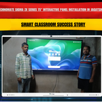 Benchmark Technomate Sigma ZX Series 75" Interactive Panel Installation in Jagatsinghpur, Odisha | Smart Classroom Success Story