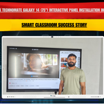 Benchmark Technomate Galaxy 14 (75") Interactive Panel Installation in Sehore, Madhya Pradesh | Smart Classroom Success Story