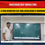 Bhagyashri Dilip Indrale Pune | Maxhub E3 75 Inch Interactive Flat Panel Installation by Benchmark Technomate