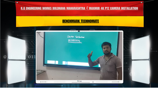 R.G Engineering Works Buldhana Maharashtra में Maxhub 4K PTZ Camera Installation | Benchmark Technomate