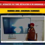 Maxhub 75" Interactive Flat Panel Installation in Sri Ganganagar, Rajasthan | Maninder Singh | Benchmark Technomate