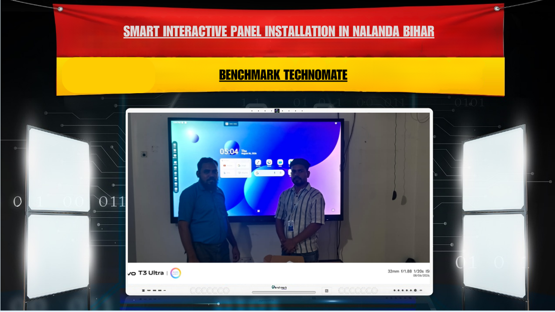 Smart Interactive Panel Installation in Nalanda Bihar – Benchmark Galaxy AI 14 75"