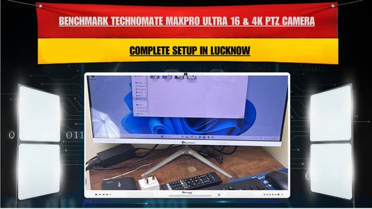 Benchmark Technomate Maxpro Ultra 16 & 4K PTZ Camera | Complete Setup in Lucknow