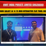 Uwit India Private Limited Ghaziabad | Benchmark Galaxy AI 14 75 Inch Interactive Flat Panel Installation