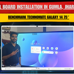 Digital Board Installation in Gumla, Jharkhand – Benchmark Technomate Galaxy 14 75″