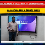 Benchmark Technomate Galaxy AI 14 75″ Digital Board Installation at Maa Archna Public School, Jhansi