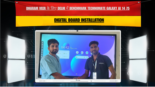 Dharam Veer के लिए Delhi में Benchmark Technomate Galaxy AI 14 75-Inch Digital Board Installation
