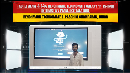 Tabrej Alam के लिए Benchmark Technomate Galaxy 14 75-Inch Interactive Panel Installation | Paschim Champaran, Bihar