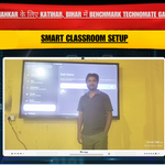 Anand Shankar के लिए Katihar, Bihar में Benchmark Technomate Galaxy 14 75-Inch Interactive Flat Panel Installation | Smart Classroom Setup
