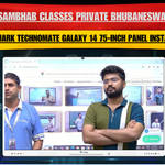 Sambhab Classes Private Bhubaneswar | Benchmark Technomate Galaxy 14 75-Inch Panel Installation