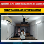 Benchmark Technomate 4K PTZ Camera Installation for Dev Academy in Ahmedabad, Gujarat for Online Teaching and Lecture Recording