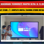 Pune में Benchmark Technomate MaxPro Ultra 16 75-Inch Panel with Trolley Stand और Complete Digital Teaching Studio Installation