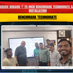 IPEC Eduserv Bokaro में 75-Inch Benchmark Technomate Galaxy 14 Installation
