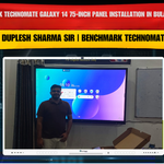 Duplesh Sharma Sir के लिए Bulandshahar में Benchmark Technomate Galaxy 14 75-Inch Panel Installation