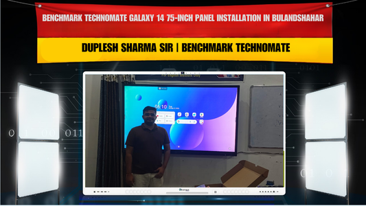 Duplesh Sharma Sir के लिए Bulandshahar में Benchmark Technomate Galaxy 14 75-Inch Panel Installation
