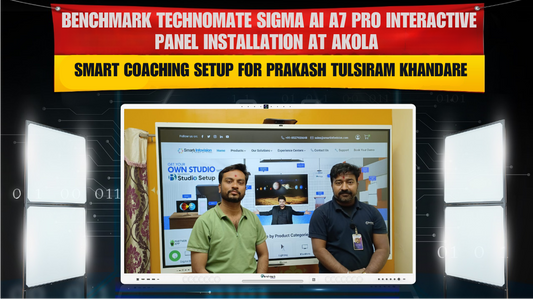 Benchmark Technomate Sigma AI A7 Pro Interactive Panel Installation at Akola | Smart Coaching Setup for Prakash Tulsiram Khandare