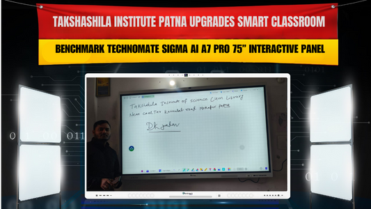 Takshashila Institute of Science Patna Installs Benchmark Technomate Sigma AI A7 Pro 75” Smart Classroom Panel