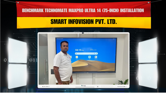 Benchmark Technomate MaxPro Ultra 14 (75-inch) installation by Smart Infovision Pvt. Ltd. for Chetan Dilip Gandhi
