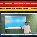 Benchmark Technomate Sigma 75-inch Installation at Arwal, Bihar | Smart Infovision Digital Smart Classroom