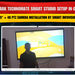 Benchmark Technomate Smart Studio Setup in Gwalior | Maxhub 75" + 4K PTZ Camera Installation by Smart Infovision Pvt. Ltd.
