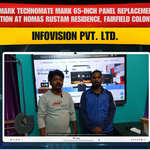 Benchmark Technomate Mark 65-inch Panel Replacement Unit Installation at Homas Rustam Residence, Fairfield Colony, Digha | Smart Infovision Pvt. Ltd.