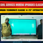 Deep Civil Services Morena Upgrades Classroom with Benchmark Technomate Classic 14 (75”) Interactive Panel