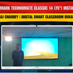 Benchmark Technomate Classic 14 (75") Installation | Alok Raj Chaubey | Digital Smart Classroom Buxar Bihar