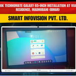 Benchmark Technomate Galaxy 65-inch Installation at Vijay Kumar Residence, Madhubani (Bihar) | Smart Infovision Pvt. Ltd.