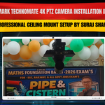 Benchmark Technomate 4K PTZ Camera Installation in Morena – Professional Ceiling Mount Setup by Suraj Sharma