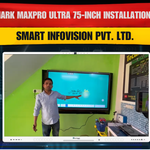 Benchmark MaxPro Ultra 75-inch Installation in Agra | Smart Teaching Studio Setup