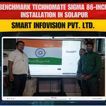 Benchmark Technomate Sigma 86-Inch Installation in Solapur | Smart Infovision