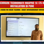 Benchmark Technomate MaxPro 14 (75-inch) Installation in Pune | Best Digital Board for Online Teaching | Smart Infovision
