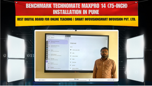 Benchmark Technomate MaxPro 14 (75-inch) Installation in Pune | Best Digital Board for Online Teaching | Smart Infovision