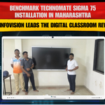 Benchmark Technomate Sigma 75 Installation in Maharashtra | Smart Infovision Leads the Digital Classroom Revolution