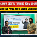 Lucknow Digital Training Room Upgrade: Interactive Panel, Mic & Studio Lighting Setup